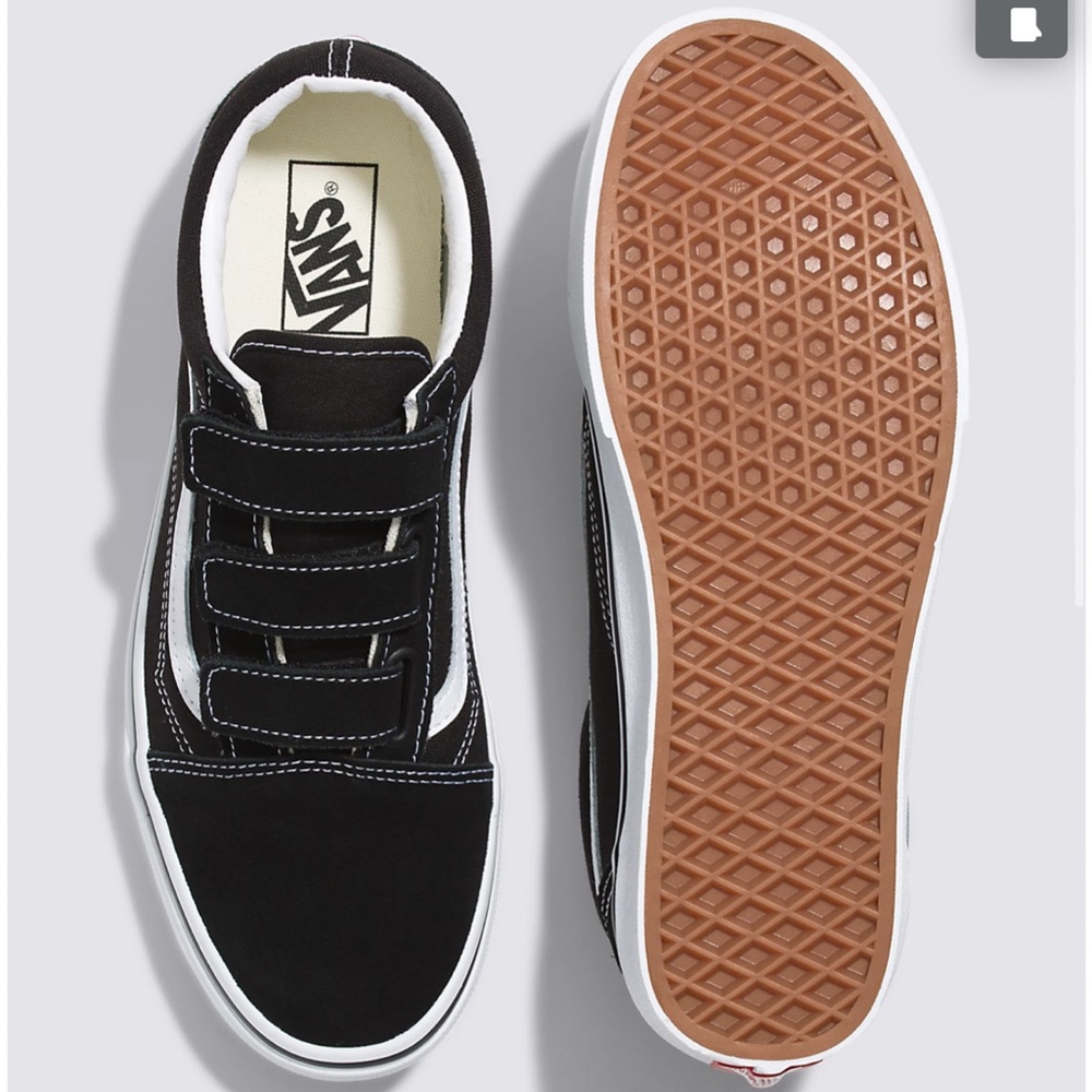 Vans Black Old Skool Velcro Shoes